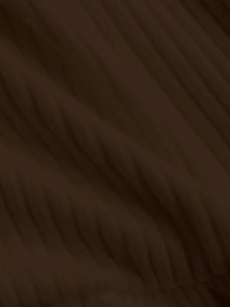 Women's Square Neck Textured A-Line T-Shirt,Babydoll Top Long Sleeve Women Tops