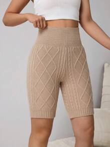 Teenager Mädchen Set aus Crop Pullover Einfarbig mit hoher Taille und Hose, Herbst/Winter