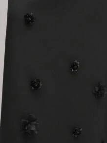 BizChic Robe d'été ample à bretelles pour femmes, unicolore et droite - Noir - Voir 8