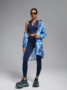 Innovista Ultra Light Breathable Abstract All Over Print Sports Windbreaker Jacket With Hoodies, Daily Casual & Running Outdoor Workout,Light Jacket,Women Hoodies,Fall Winter