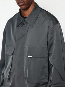 SUMWON Kasten Langarm Hemd aus Nylon