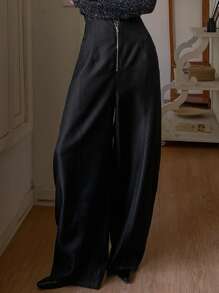 DAZY 女士高腰拉链休闲裤，适合 2000 年秋季服装