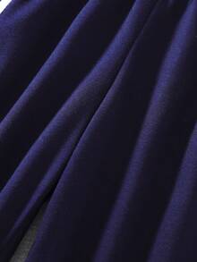 SHEIN 3 件套年轻男孩休闲复古简约双条纹织带拼布口袋运动裤街头潮流裤子 - 彩色 - 查看 6