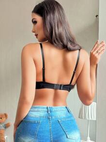 NudeFit 3pcs/Set Comfortable Wire Bra Underwear Set - Multicolor - View 2