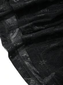 DAZY Women's Long Bodycon Dress With All Over Bow Print,Ruffle,Fall Dress