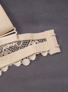 DesireSculpt 3pcs/Set Soft & Comfortable Wide Strap Seamless Lace Padded Wireless Bra, All-Match Everyday Lingerie - Multicolor - View 6