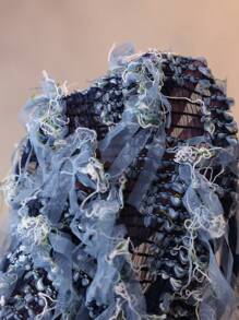 Slaydiva Halter Neck Asymmetrical Hem Midi Dress, Party - Green - View 7