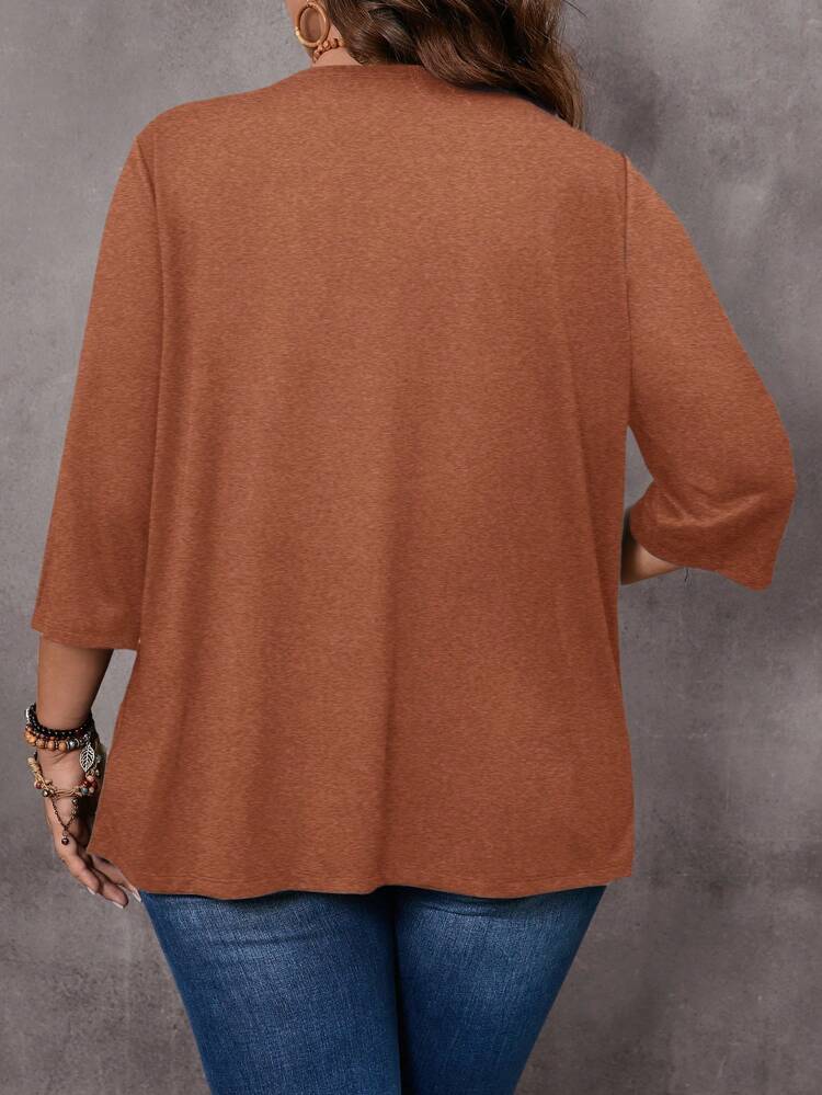 Tenues décontractées de vacances pour grandes tailles, vestes unicolore pour enseignantes, vêtements d'automne pour femmes