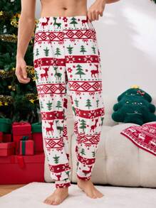 Men's All-Over Print Lounge Pants - Multicolor - View 3
