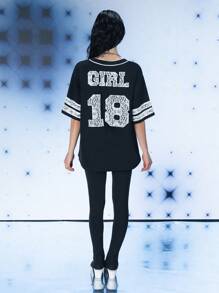 FREAK CITY Designer Women Embroidered Lace Contrasted Piping Top, Retro Street Black Top, Holiday, Vacation, Spring & Summer, Going Out, Festival, Ibiza Fits - Black - View 2