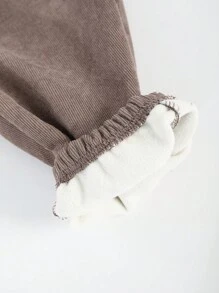 SHEIN 2pcs Tween Boys Casual Ribbed Fabric Pocket Pants Set - Multicolor - View 7