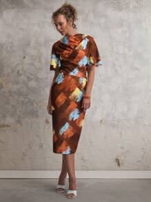 SHEIN Unity Women's Fashionable Contrast Color Print Blouse For Summer - Multicolor - View 8