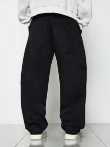 SUMWON Loose Fit Skater Pant - Black - View 4