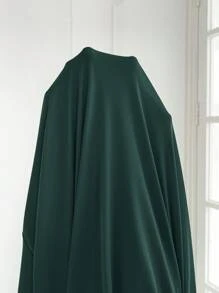 Modelyn Women Solid Color Crew Neck Long Sleeve Twist Detail Casual Long Dress Long Evening Dresses