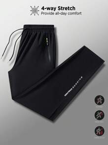 Manfinity Sport PWRUP Boyfriend Stil Herren Sporthose mit Kordelzug und Buchstabendruck