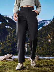 In My Nature Pantalones de senderismo con forro térmico para mujer para otoño/invierno, pantalones con calefacción