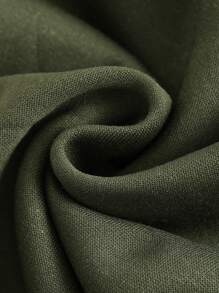 Cozy Pixies 婴儿男女童秋冬休闲装饰logo前袋卫衣保暖抓绒卫衣 - 軍綠色 - 查看 4