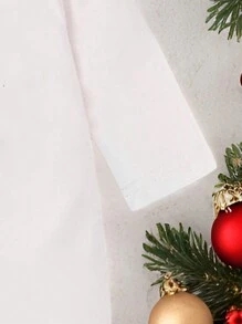 Comfortabele romper met lange mouwen voor jongens met kerstthema, Kerstmis