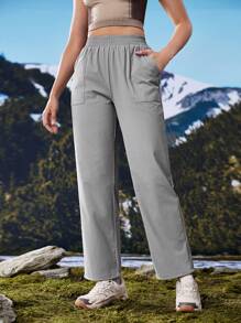 In My Nature Pantaloni impermeabili da donna per escursionismo, campeggio all'aperto, spostamenti in città - Grigio - Visualizzare 7