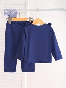 SHEIN 男宝宝定位兔子图案立体耳顶套，将童趣元素与舒适佩戴完美结合，给宝宝带来极佳的佩戴体验和温馨的呵护，是日常穿着、外出活动的理想选择。 - 彩色 - 查看 2