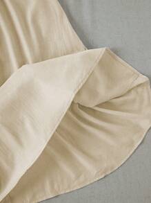 Franclia Women Short Sleeve Solid Color Single-Breasted Casual Loose Shirt Dress, Spring Summer Maxi Women Outfit