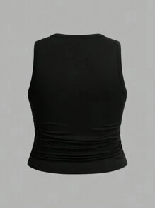 SHEIN EZwear Bộ 3 áo ba lỗ in họa tiết da báo và anh đào đơn giản, cỡ lớn, mùa hè - Nhiều màu - Xem 8