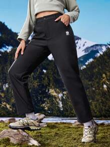 In My Nature Pantalones de senderismo con forro térmico para mujer para otoño/invierno, pantalones con calefacción