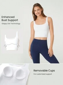 GLOWMODE Ultra-Sleek Reversible Low-Impact Tank Top - White - View 4