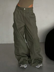 DAZY Women Autumn New Loose Casual Baggy Jeans With Pockets