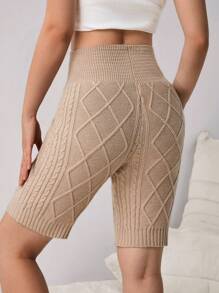 Teenager Mädchen Set aus Crop Pullover Einfarbig mit hoher Taille und Hose, Herbst/Winter