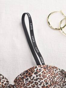 淑女豹纹时尚胸罩