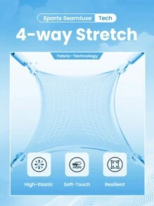 SHEIN Sports Áo khoác thể thao nữ bó sát màu đen có khóa kéo, không đường may - màu đen - Xem 6