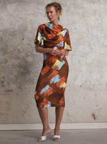 SHEIN Unity Women's Fashionable Contrast Color Print Blouse For Summer - Multicolor - View 11