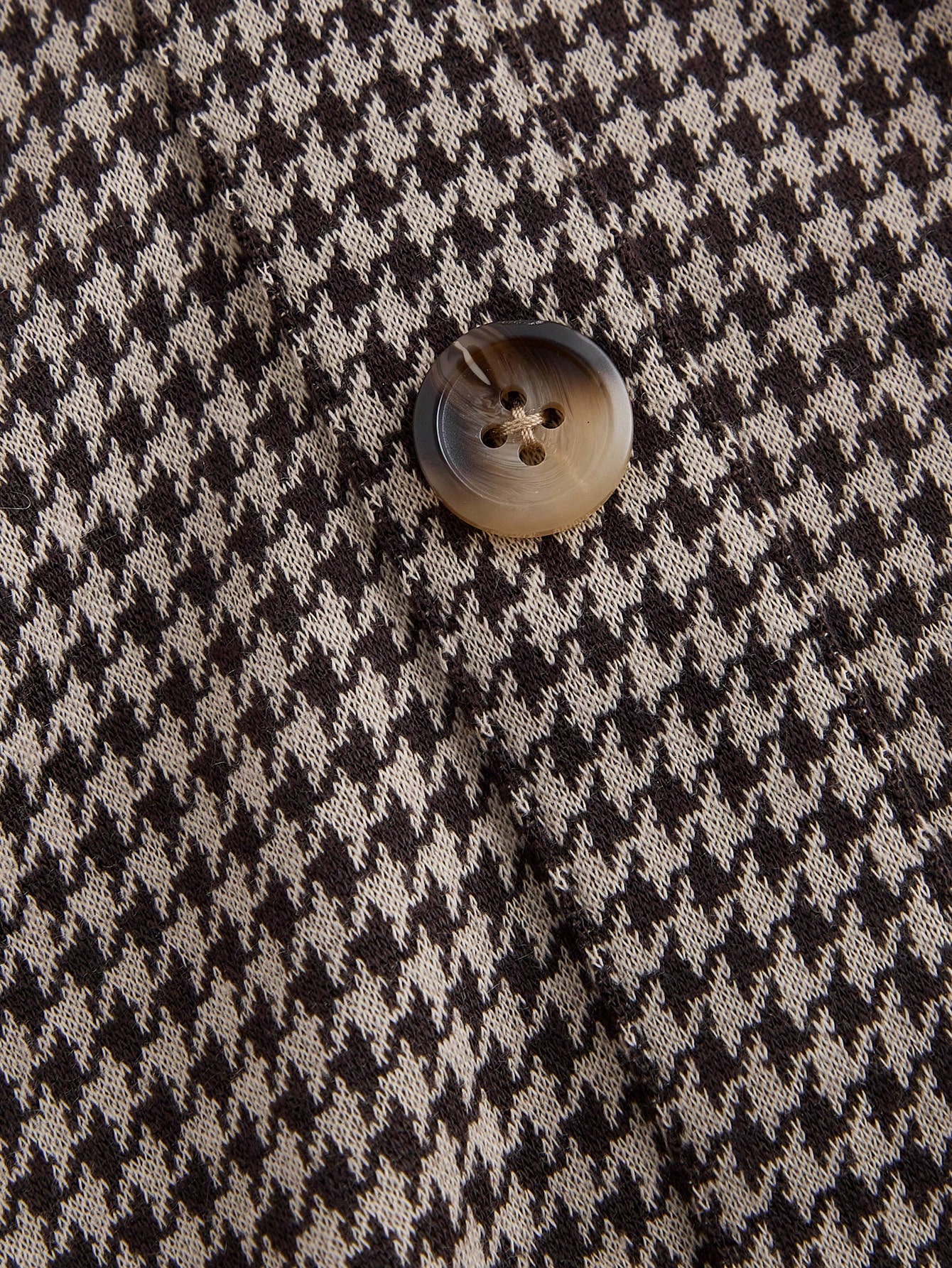 SHEIN MOD فستان مطوي للخروج بياقة بولو ومنقوش بنمط...