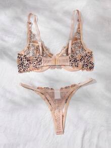 2 件套女士性感内衣套装，多色 - 彩色 - 查看 2