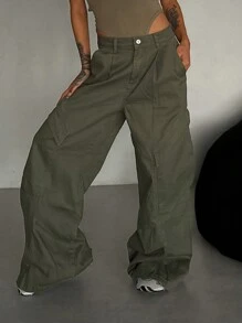 DAZY Women Autumn New Loose Casual Baggy Jeans With Pockets