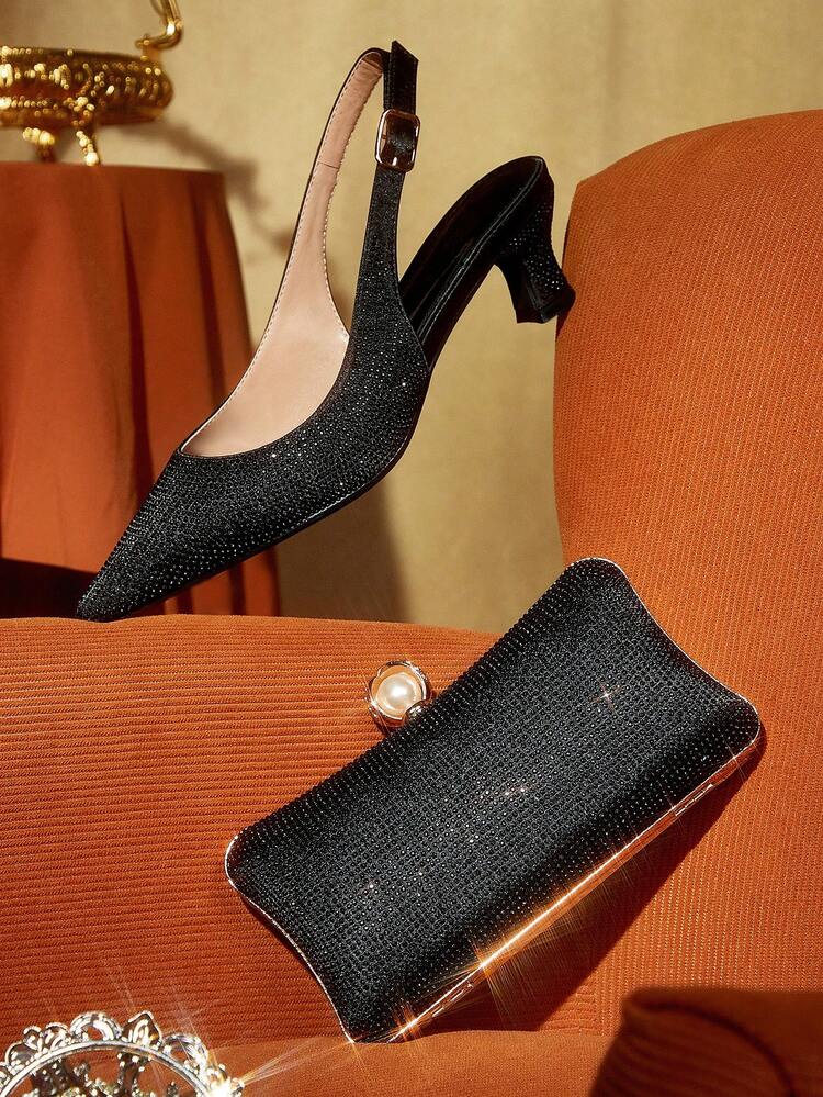 CUCCOO TILAWA Women's Pointed Toe High Heels For Party Occasions For Christmas And New Year Holiday Vibe Fall And Winter