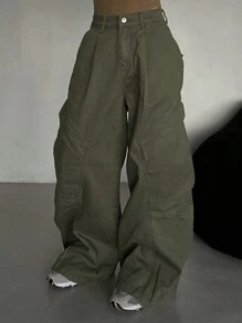 DAZY Women Autumn New Loose Casual Baggy Jeans With Pockets