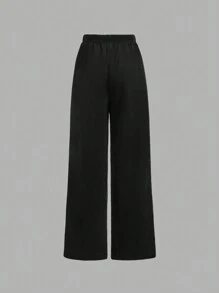 Tween Girls' Round Neck Long Sleeve Sweatshirt & Pants Set, Heart Ribbon Decor, Campus Fashion, Sporty Vintage , Outdoor Street Casual, Breathable Comfortable Commute, Running Cycling Two Pieces Set, Round Neck Sweatshirt & Pants, Thick Pants, Autumn/Winter, Heart Stripe, Lovely Day Forever, White Patchwork Black, Sportswear, Yoga, Fitness, Badminton, Tennis, Baseball, Football, Outdoor