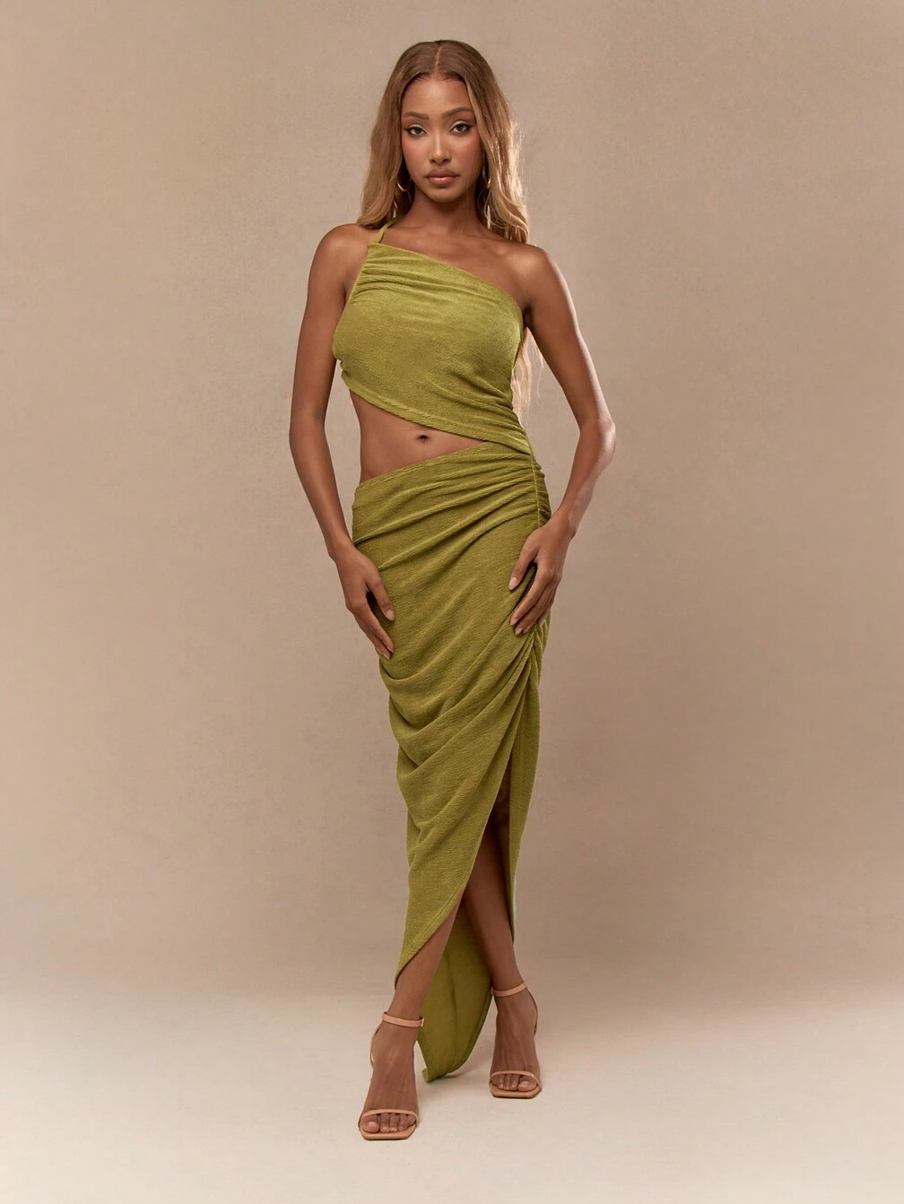 missguided party dresses MISSGUIDED Elegant Irish-Themed One Shoulder Cutout Maxi Dress With Draped  Side Slit Design Perfect For St Patricks Day Celebrations Glamorous Evening  Party Dress｜MISSGUIDED