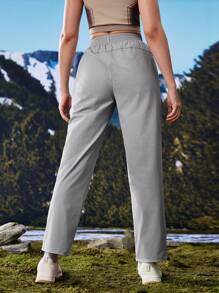 In My Nature Pantaloni impermeabili da donna per escursionismo, campeggio all'aperto, spostamenti in città - Grigio - Visualizzare 13