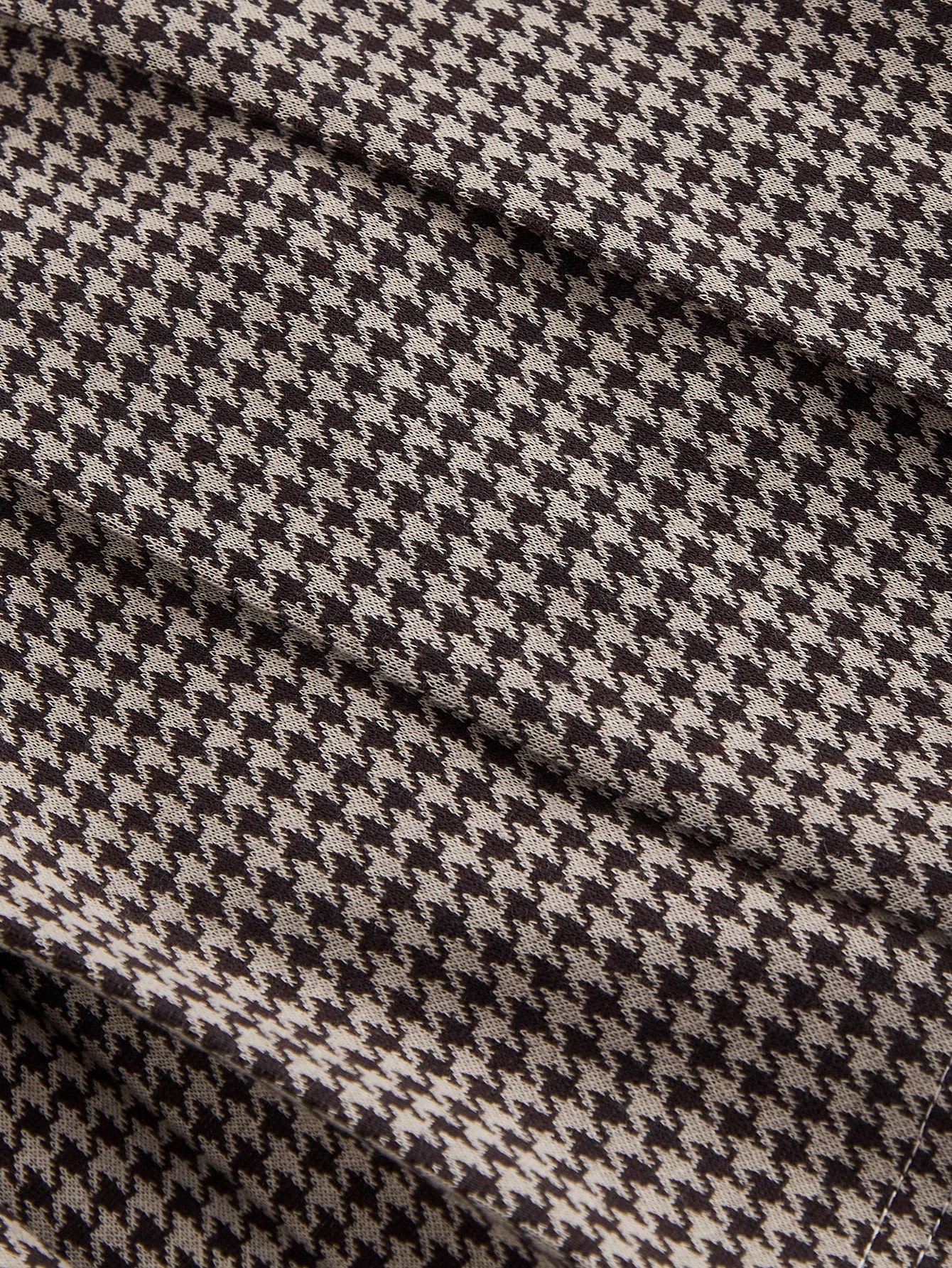 SHEIN MOD فستان مطوي للخروج بياقة بولو ومنقوش بنمط...