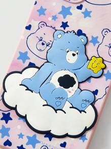 ROMWE X Care Bears Cute Cartoon Bear & Star Print Anti-Shock Phone Case - Multicolor - View 2