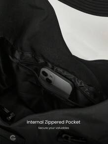 GLOWMODE 35L Carry It All External Multi Pockets Elastic Shoulder Strap Tote Bag - Black - View 5