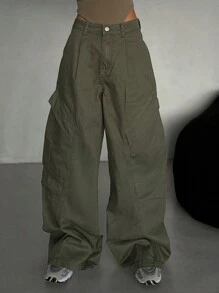 DAZY Women Autumn New Loose Casual Baggy Jeans With Pockets