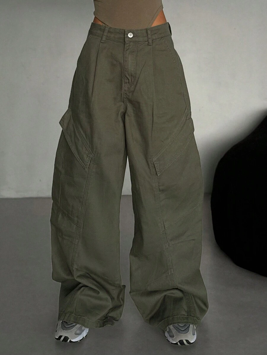 DAZY Women Autumn New Loose Casual Baggy Jeans With Pockets