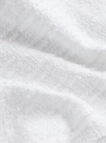 SHEIN MOD 女士复古撞色蝴蝶结无袖上衣，秋季外套 - 白色 - 查看 4