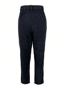 Pantalon décontracté en velours côtelé avec poche, automne/hiver