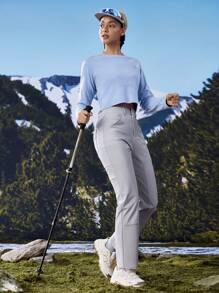 In My Nature Waterproof & Windproof Outdoor Hiking & Commuting Women Pants - Grey - View 10