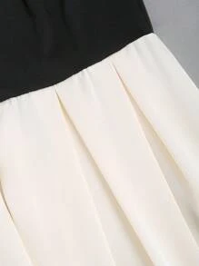 Sweetra Áo khoác cổ xanh navy, hai hàng khuy, mùa thu và đông - Màu be - Xem 5
